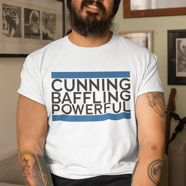 Cunning Baffling Powerful Premium Sober Apparel | T-shirt White