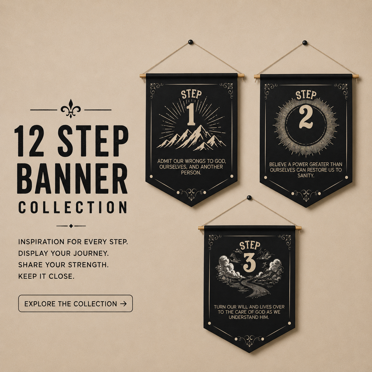 12 Step Premium Banners
