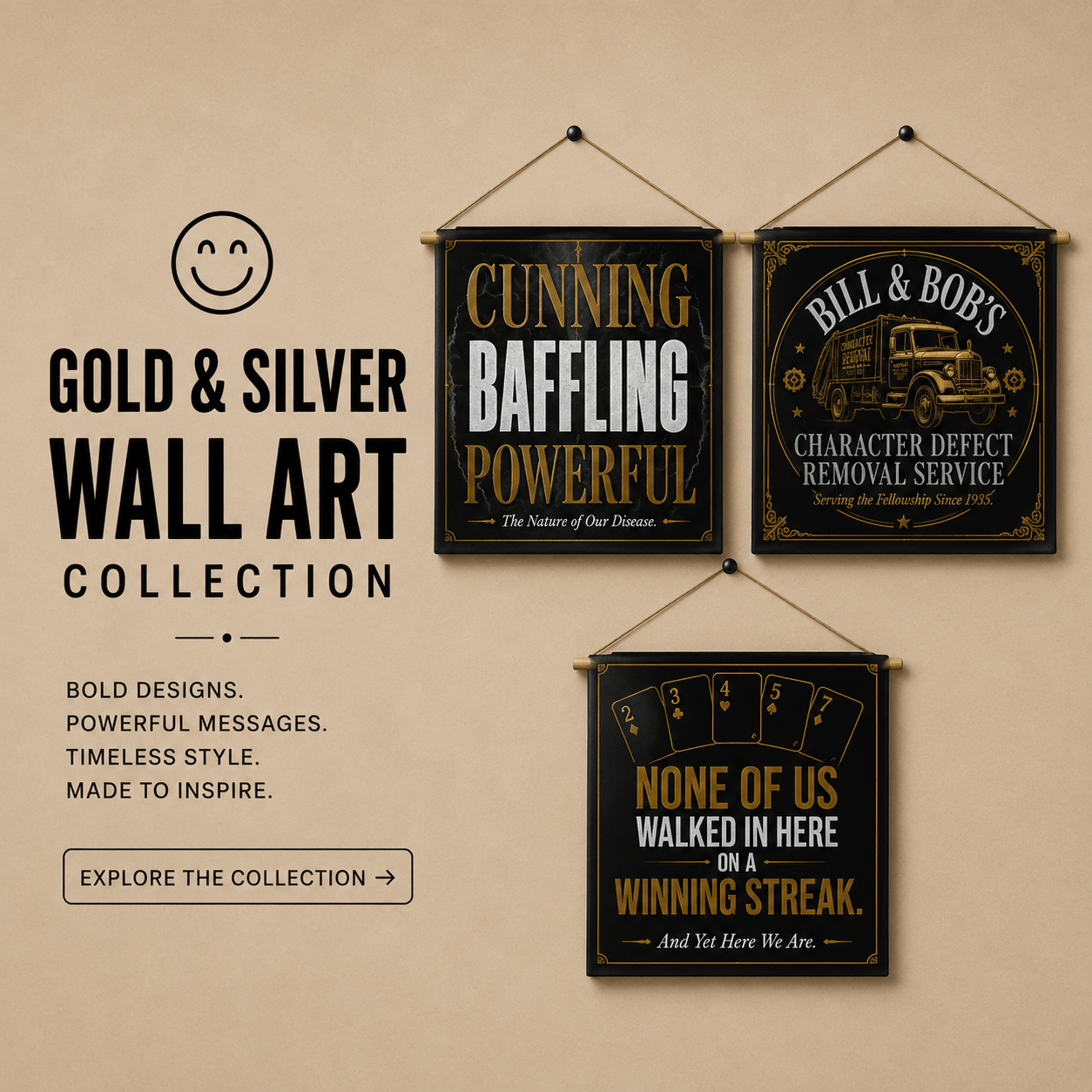 Gold & Silver Premium Wall Art