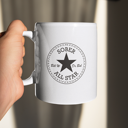 Sober All-Star Addiction Recovery Sobriety Gifts Mug