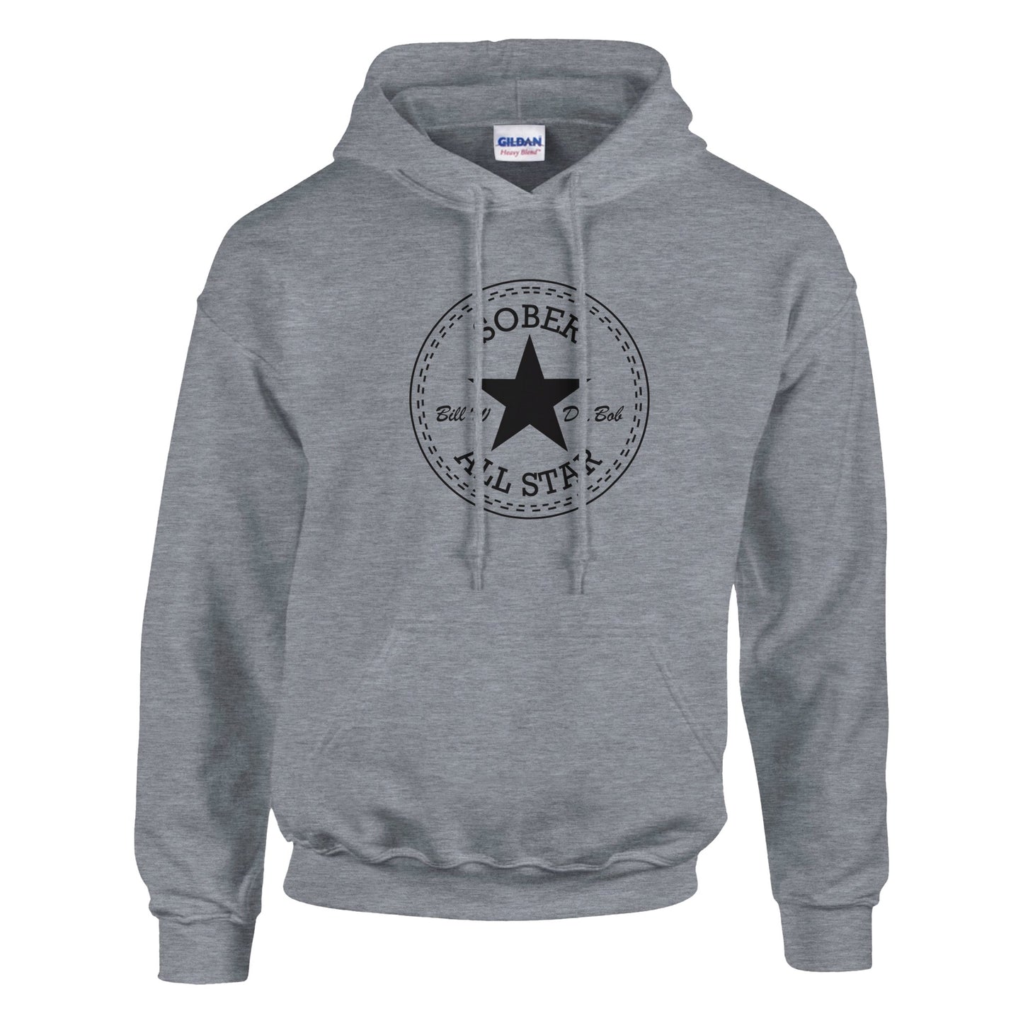 Sober All-Star Premium Sober Apparel | Hoodie Sports Grey