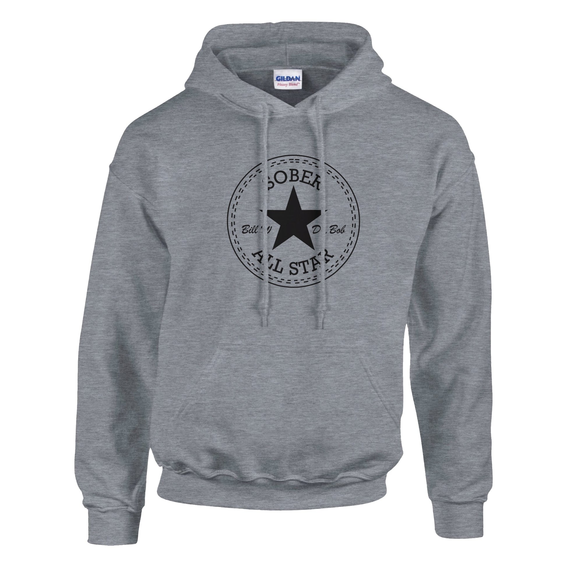 Sober All-Star Premium Sober Apparel | Hoodie Sports Grey