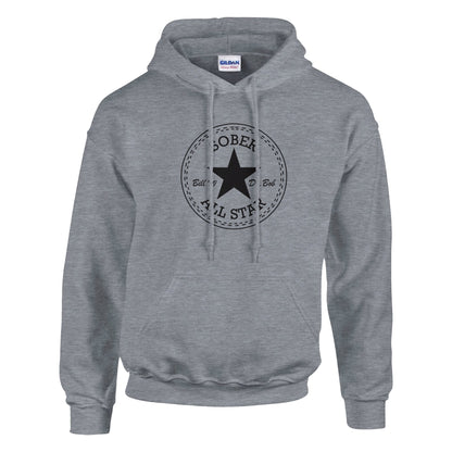 Sober All-Star Premium Sober Apparel | Hoodie Sports Grey