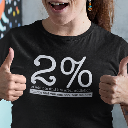 2% Of Addicts Find Life After Addiction. I'm One And You Can Too. Ask Me How Apparel