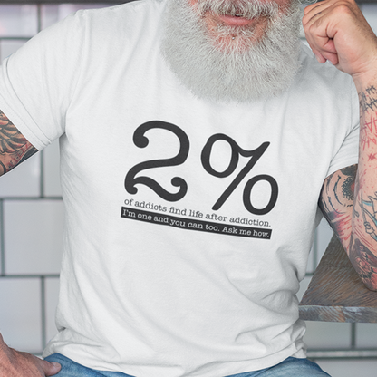 2% Of Addicts Find Life After Addiction. I'm One And You Can Too. Ask Me How Apparel