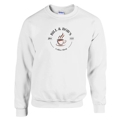 Bill & Bob's Coffee Shop Since 1935 Premium Sober Apparel | Sweatshirt White