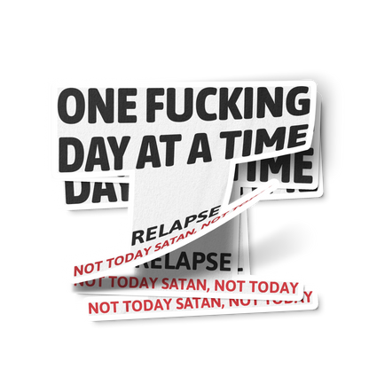 One Fucking Day At A Time Sober Lifestyle