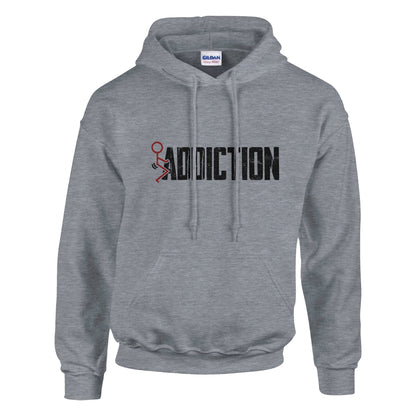 Fuck Addiction Premium Sober Apparel | Hoodie Sports Grey