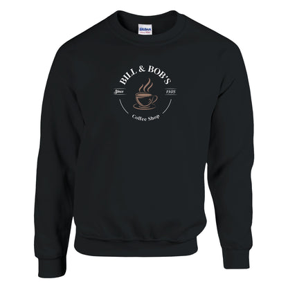 Bill & Bob's Coffee Shop Since 1935 Premium Sober Apparel | Sweatshirt Black