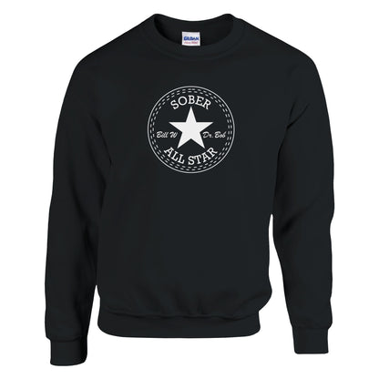 Sober All-Star Premium Sober Apparel | Sweatshirt  Black