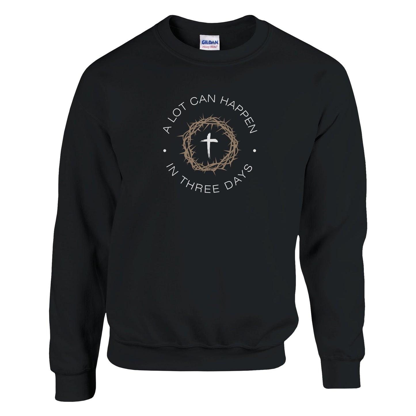 A Lot Can Happen In Three Days Premium Sober Apparel Sweatshirt Black