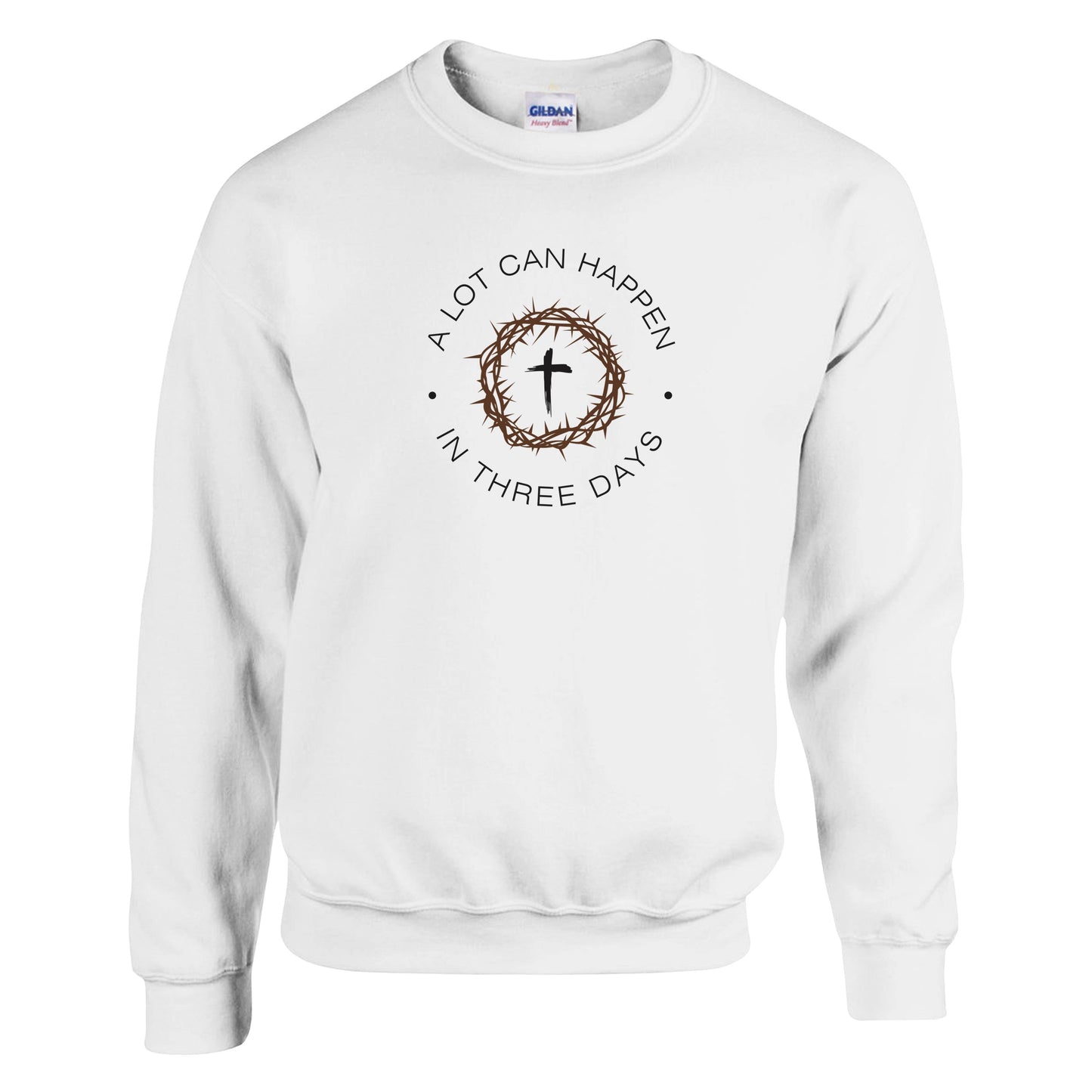 A Lot Can Happen In Three Days Premium Sober Apparel Sweatshirt White