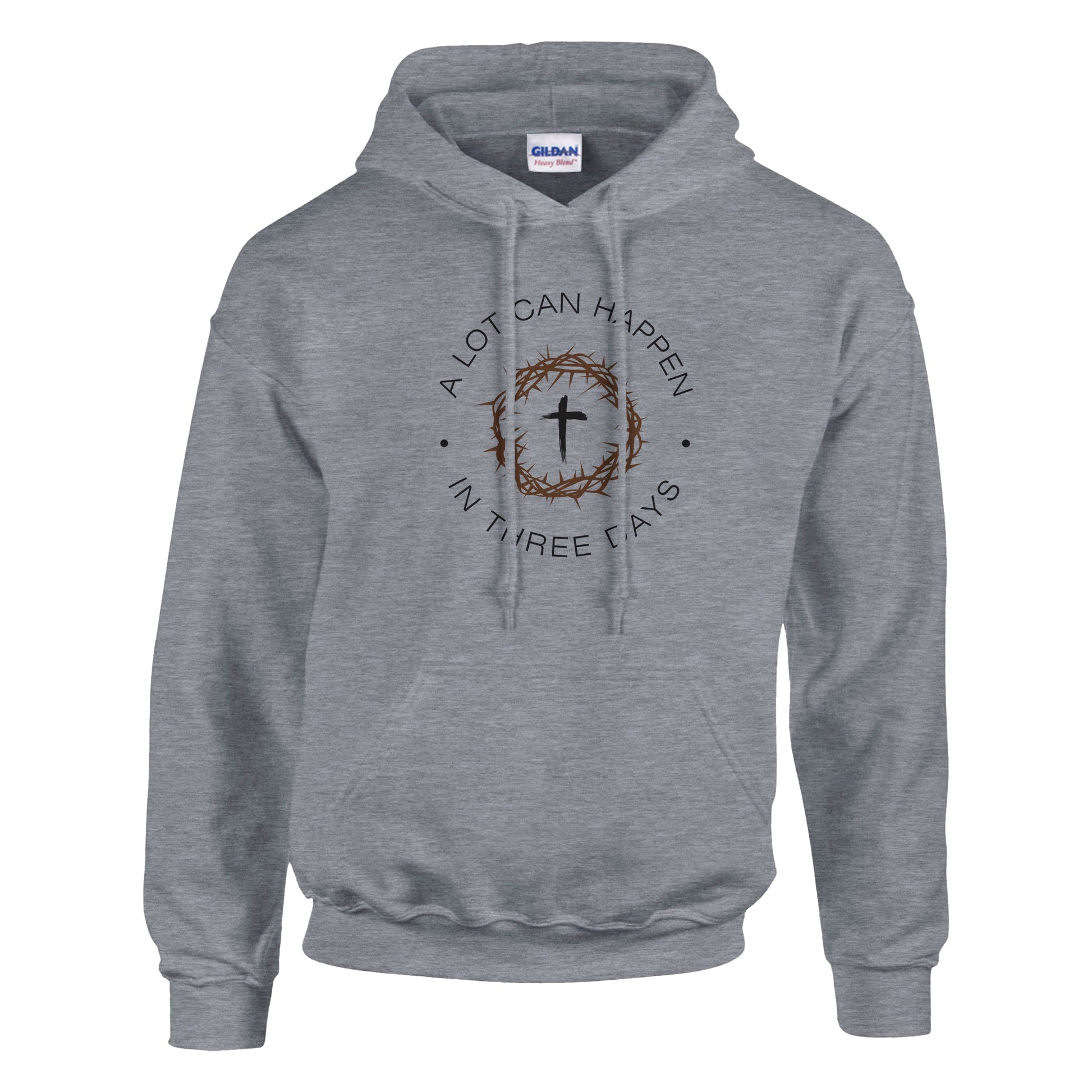 A Lot Can Happen In Three Days Premium Sober Apparel Hoodie Sports Grey