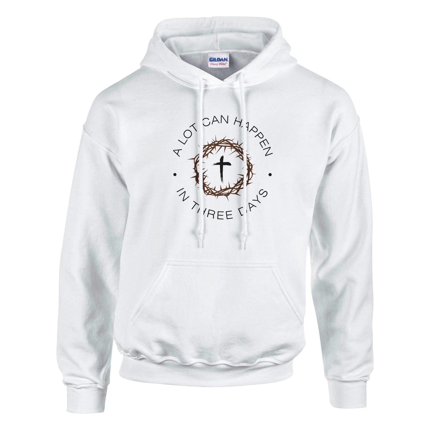 A Lot Can Happen In Three Days Premium Sober Apparel Hoodie White