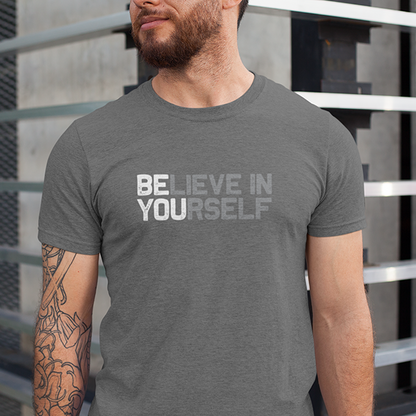BElieve in YOUrself Premium Sober Apparel T-shirt Sports Grey