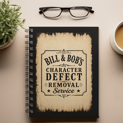 Bill  & Bob's Character Defect Removal Service Vintage Sober Lifestyle