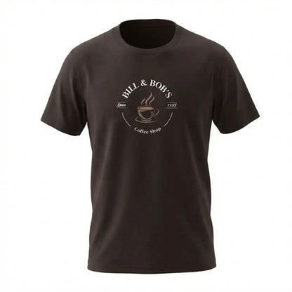 Bill & Bob's Coffee Shop Since 1935 Premium Sober Apparel | T-shirt Chocolate
