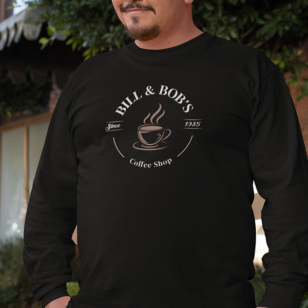 Bill & Bob's Coffee Shop Since 1935 Premium Sober Apparel | Sweatshirt Black
