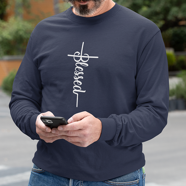 Blessed Cross Premium Sober Apparel