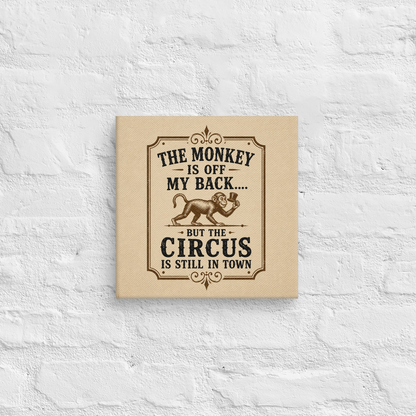 The Monkey Is Off My Back Vintage Wall Art Sober Lifestyle