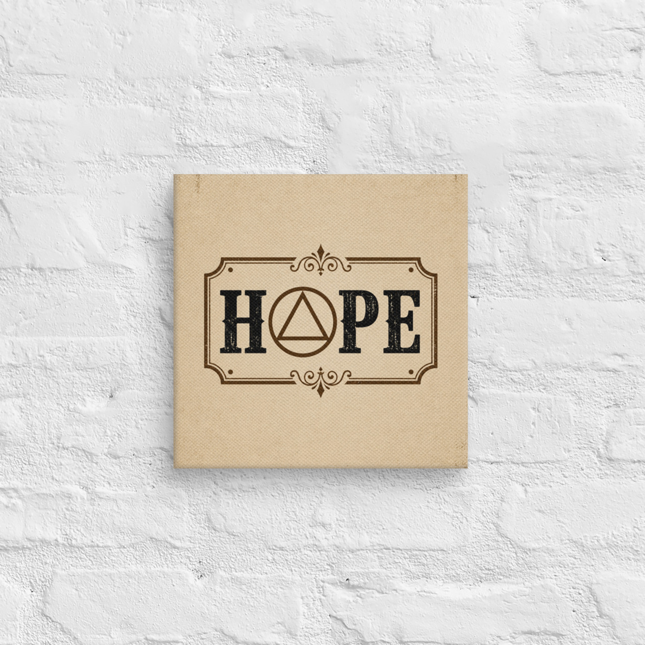 Hope AA Vintage Wall Art Sober Lifestyle