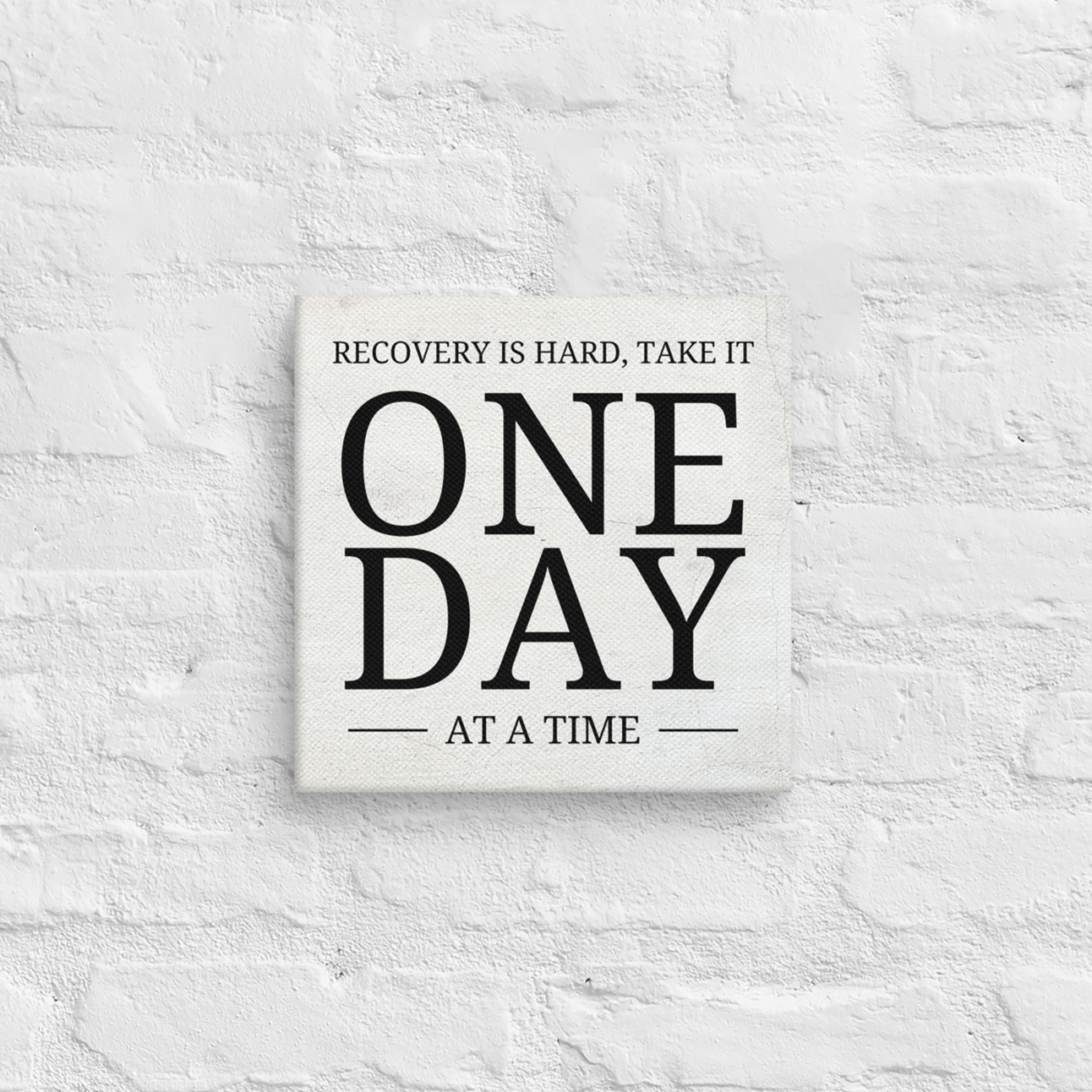 Recovery Is Hard, Take It One Day At A Time