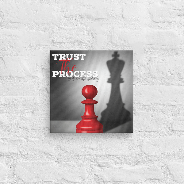 Trust The Process Addiction Recovery Canvas Wall Art