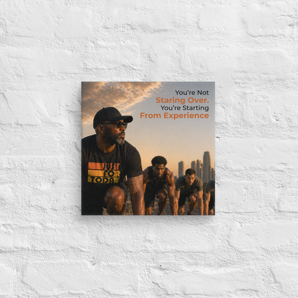 You're Not Starting Over Recovery Canvas Wall Art