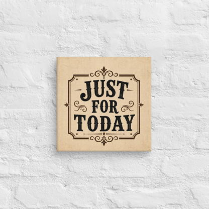 Just For Today (TRY) Retro Vintage Wall Art Sober Lifestyle