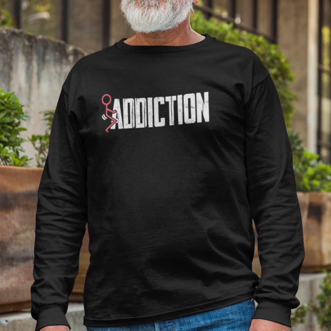 Fuck Addiction Premium Sober Apparel | Long-sleeve Black