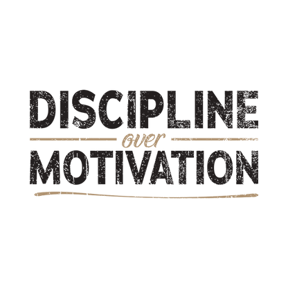 Discipline Over Motivation Premium Sober Apparel