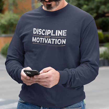 Discipline Over Motivation Premium Sober Apparel