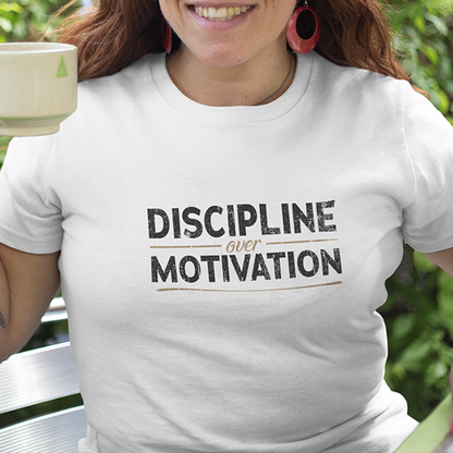 Discipline Over Motivation Premium Sober Apparel