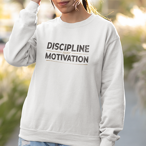 Discipline Over Motivation Premium Sober Apparel