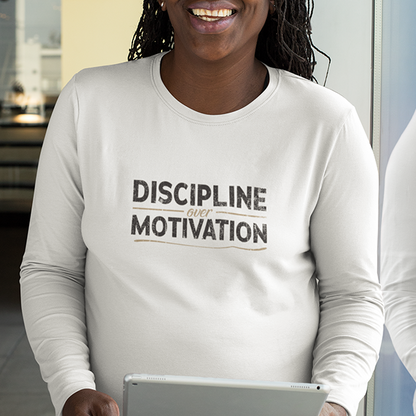 Discipline Over Motivation Premium Sober Apparel