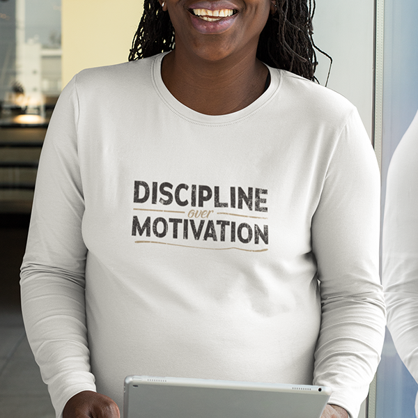 Discipline Over Motivation Premium Sober Apparel
