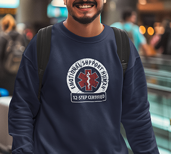 Emotional Support Human Premium Sober Apparel