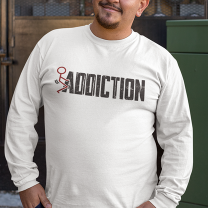 Fuck Addiction Premium Sober Apparel | Sweatshirt White