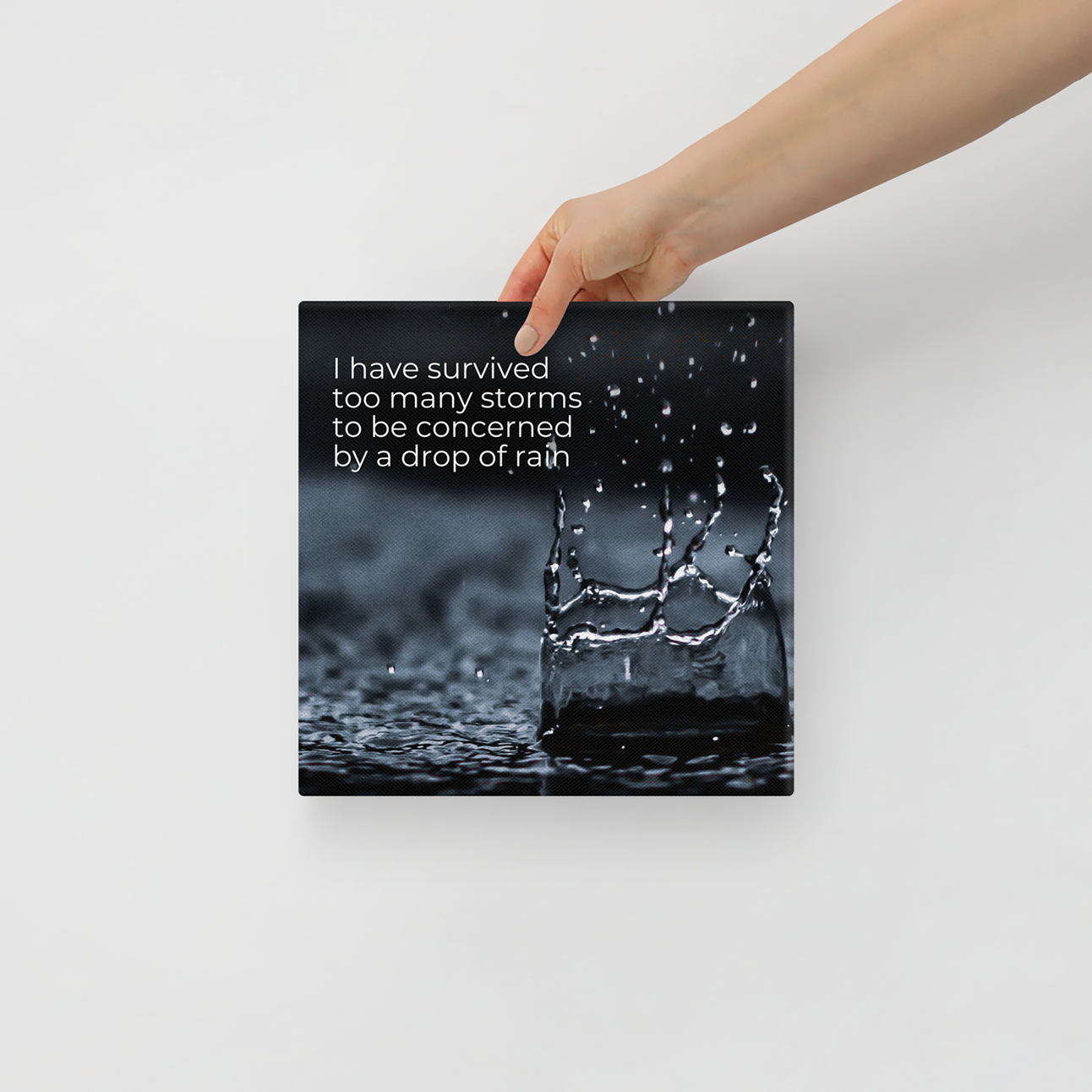 I Have Survived Too Many Storms To Be Concerned By A Drop Of Rain