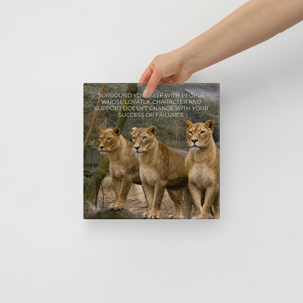 Surround Yourself With People Recovery Canvas Wall Art