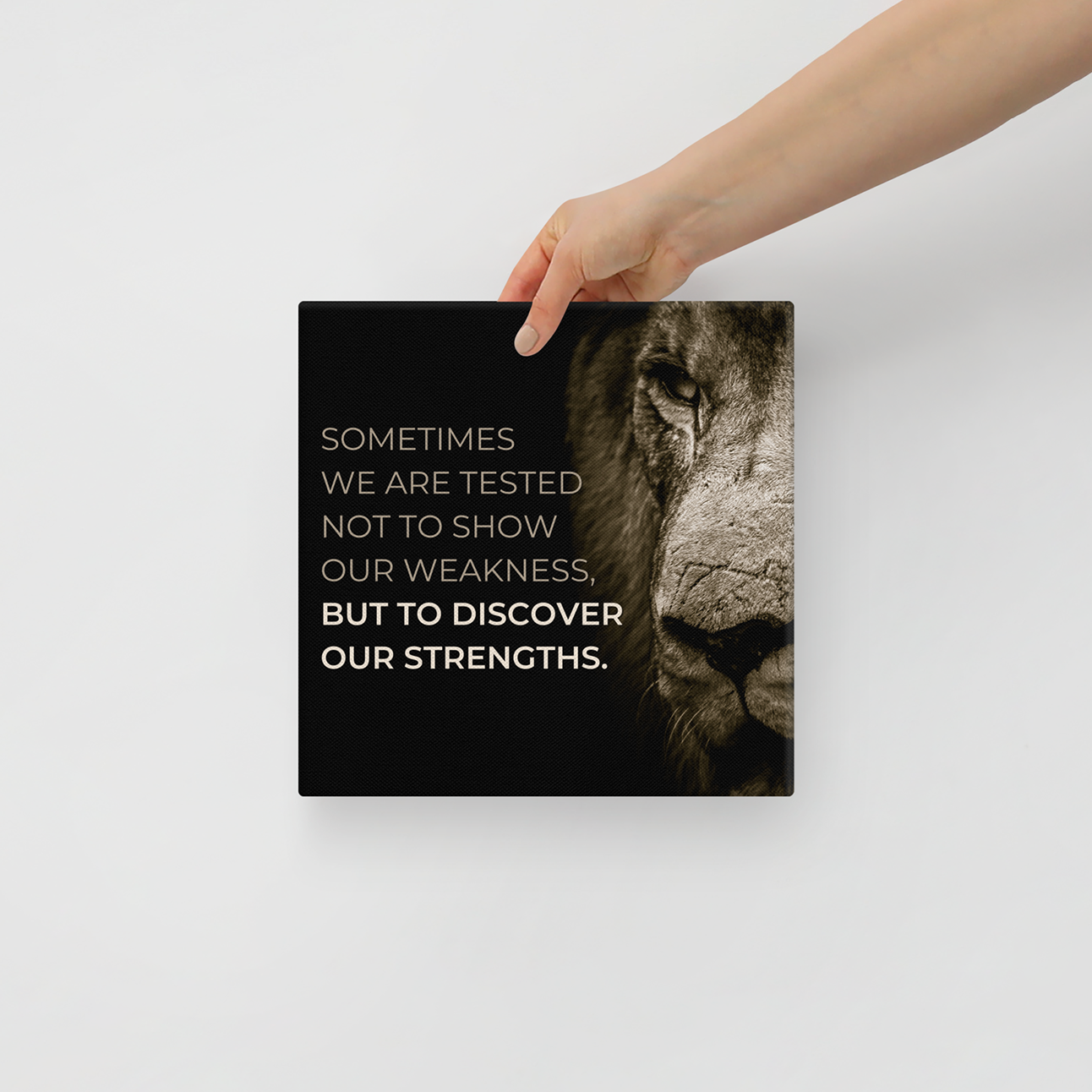 Sometimes We Are Tested Not To Show Our Weakness, But To Discover Our Strengths.
