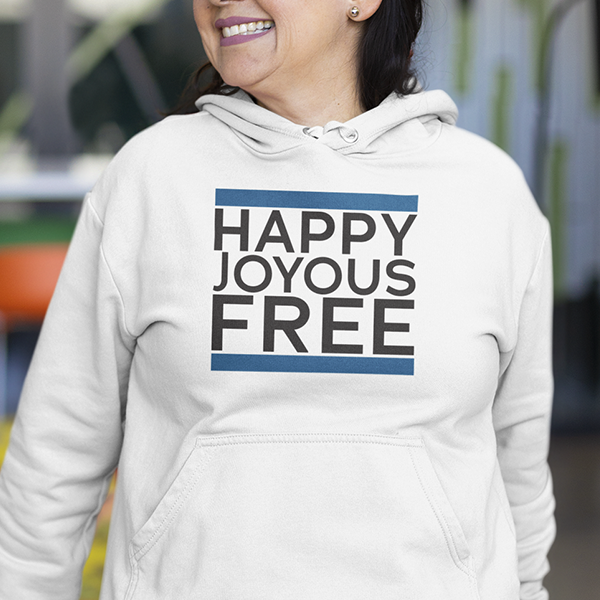 Joyous Free Premium Sober Apparel | Hoodie White