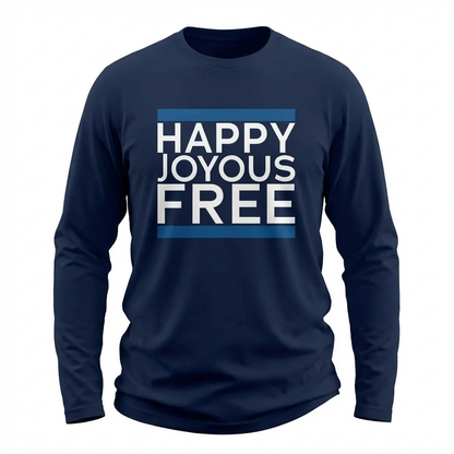 Joyous Free Premium Sober Apparel | Long-sleeve Navy