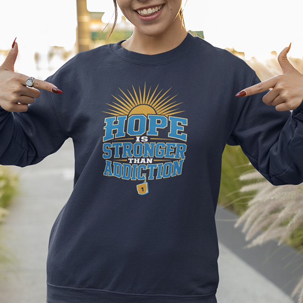 Hope Is Stronger Than Addiction Premium Sober Apparel