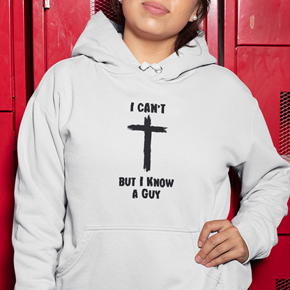 I Can't But I Know A Guy Premium Sober Apparel Hoodie White