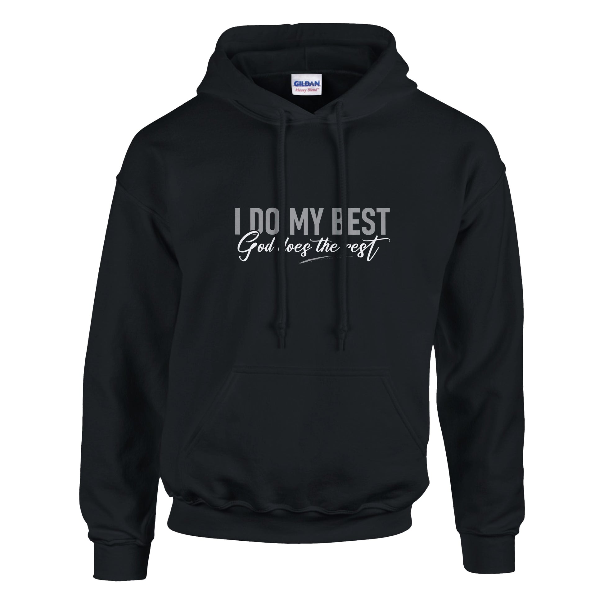 I Do My Best God Does The Rest Premium Sober Apparel Hoodie Black