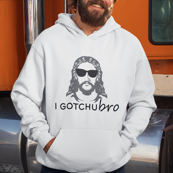 I Gotchu Bro Premium Sober Apparel Hoodie White