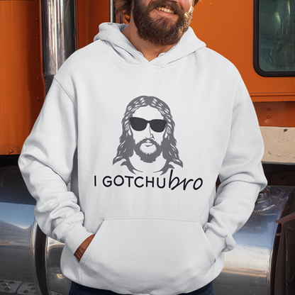 I Gotchu Bro Premium Sober Apparel Hoodie White