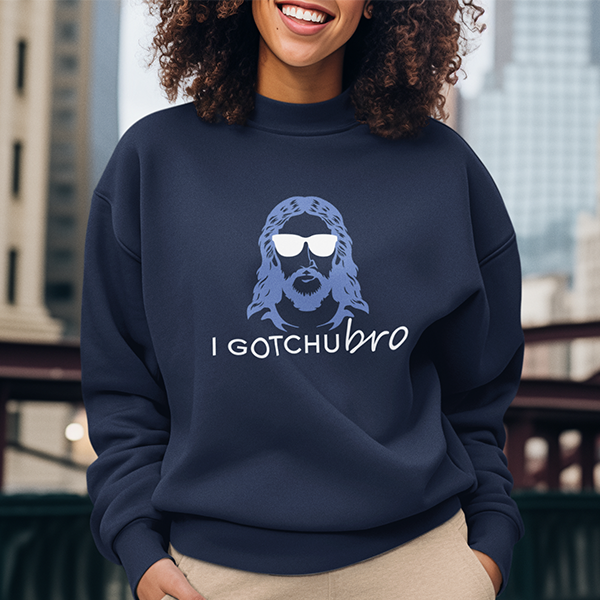I Gotchu Bro Premium Sober Apparel Sweatshirt Navy