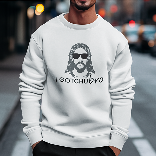 I Gotchu Bro Premium Sober Apparel Sweatshirt White